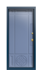 Дверь Termo Del Mare Ral 5014 778 вид внутри