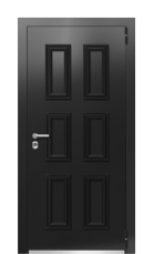 Дверь Termo Ral 9005 Кале 478 вид снаружи