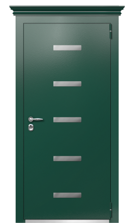 Дверь Termo Ral 6005 Ral 1019 50