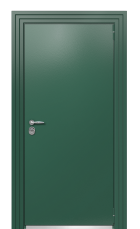 Дверь Termo Ral 6028 Ral 6005 667 вид снаружи