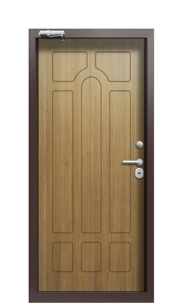 Дверь TermoPlus Ral 8017 Дуб 521