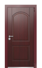 Дверь TermoWood Ral 3005 Тёмно Красный 309 вид снаружи