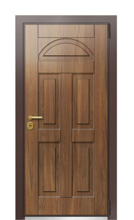 Дверь TermoWood Ral 8017 Греческий платан 308