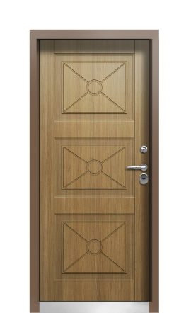Дверь TermoPlus Ral 8017 Дуб 59