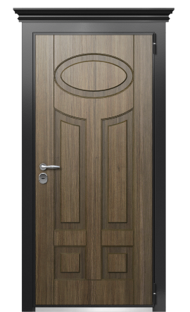 Входная дверь TermoWood Ral 9005 Палисандр 235