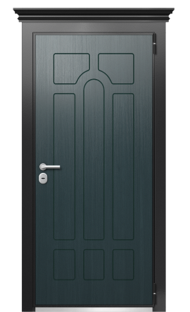 Дверь TermoWood Ral 9005 Серый Антрацит 657