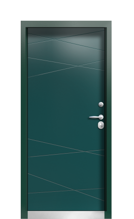Дверь TermoPlus Ral 8025 Зелёное Сукно 196