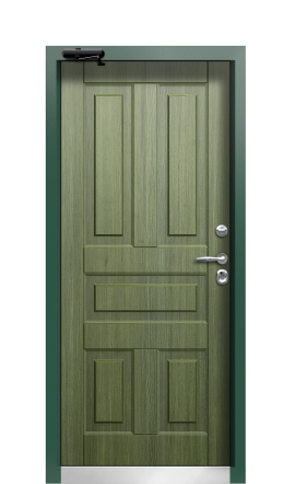 Дверь TermoWood Patina Тёмно Зелёное 422