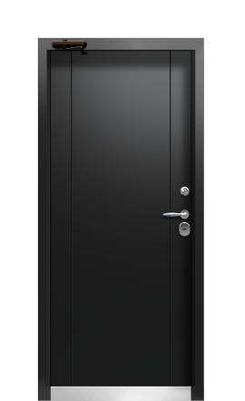 ДверьTermoWood Ral 9005 Венге 562 вид внутри