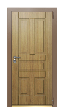Дверь TermoWood Ral 8025 Дуб Светлый 440