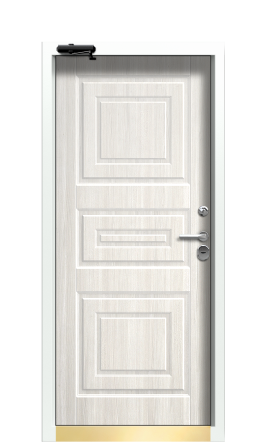 Дверь TermoWood Ral 8025 Дуб Светлый 440