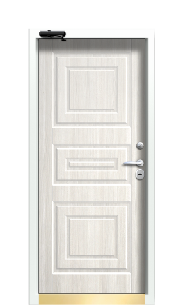 Дверь TermoWood Ral 8025 Дуб Светлый 441