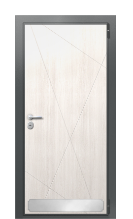Дверь TermoWood Ral 7043 Граб белый 284