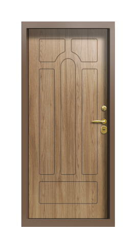 Дверь TermoWood Ral 8025 Грецкий орех 1378