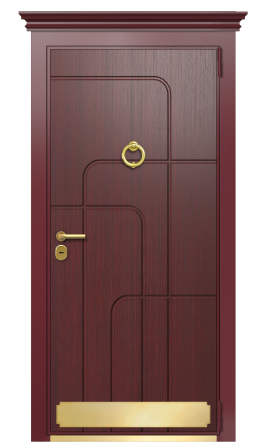 Входная дверь TermoWood Ral 3005 Тёмно Красный 65