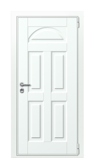 Дверь TermoWood Ral 9003 RAL 5014 1280 вид снаружи