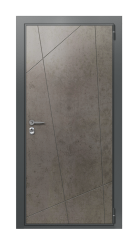Дверь TermoWood Ral 7043 Серый Туман 1027 вид снаружи