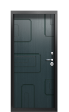 Дверь Termo Ral 9005 Серый Антрацит 1224 вид внутри