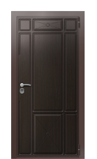 Дверь TermoWood Ral 8017 Марсианский камень 1024 вид снаружи