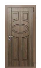 Дверь TermoWood Ral 8025 RAL 8025 1040 вид снаружи