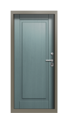 Дверь Termo Ral 9005 Серый Туман 1034 вид внутри