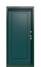 Дверь Termo Ral 6005 Зеленое сукно 1244 вид внутри