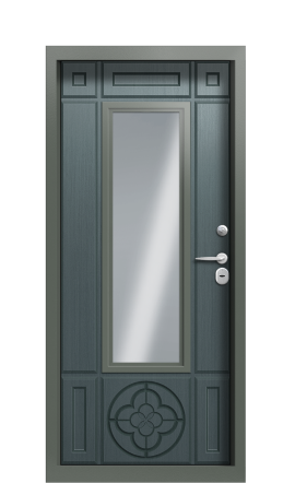 Дверь TermoWood Ral 7009 Пепельный 1206