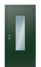 Дверь TermoPlus Patina Ral 9005 1407 вид снаружи