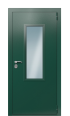 Дверь TermoPlus Ral 6005 Темно-зеленое 1314 вид снаружи