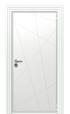 Дверь TermoWood Ral 9003 Милк 1328 вид снаружи