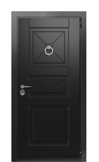 Дверь TermoWood Ral 9005 RAL 9005 1245 вид снаружи