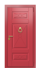 Дверь TermoWood Ral 3031 RAL 3031 1257 вид снаружи