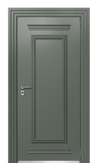 Дверь TermoPlus Ral 7009 Пепельный 1094 вид снаружи