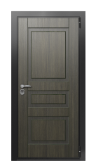 Дверь TermoWood Ral 9005 Венге 557 вид снаружи