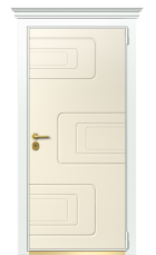 Дверь TermoWood Ral 9003 Слоновая Кость 164 вид снаружи