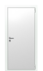 Дверь TermoWood Ral 9003 Милк 1186 вид снаружи