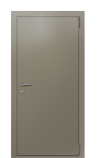 Дверь TermoPlus Ral 7006 Арктическая береза 1053 вид снаружи