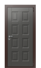 Дверь TermoWood Tobacco Grey matt 1259 вид снаружи