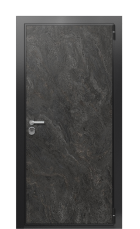 Дверь TermoWood Ral 9005 Тёмный мрамор 270 вид снаружи