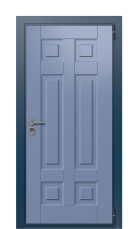 Дверь TermoWood Del Mare RAL 5014 1243 вид снаружи