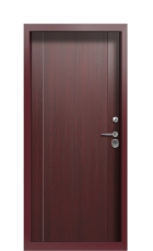 Дверь Termo Ral 3005 Темно-красный 1164 вид внутри