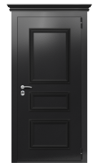 Дверь Termo Ral 9005 Ral 9003 186 вид снаружи