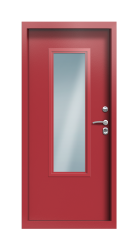 Дверь Termo Ral 3005 Kale 1216 вид внутри
