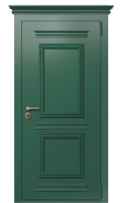 Дверь TermoPlus Ral 6028 Зелёное сукно 546 вид снаружи