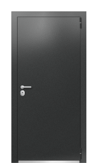 Дверь TermoPlus Silver Дымчатое дерево 1052 вид снаружи