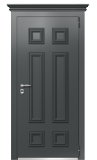 Дверь TermoPlus Ral 7043 Сатиновое Дерево 16 вид снаружи