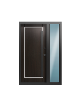 Дверь Termo Орех Американский, Венге Бонобо вид внутри