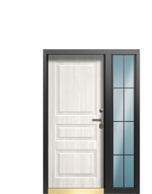 Дверь Termo Patina, Woodline Белая эмаль вид внутри