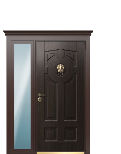 Дверь в коттедж TermoWood, Decoline Венге бонобо, Collori Слоновая кость