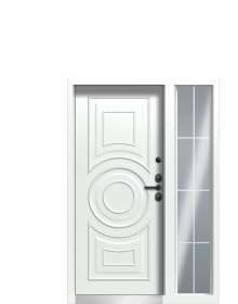 Дверь Termo RAL 7043, RAL 9003 вид внутри